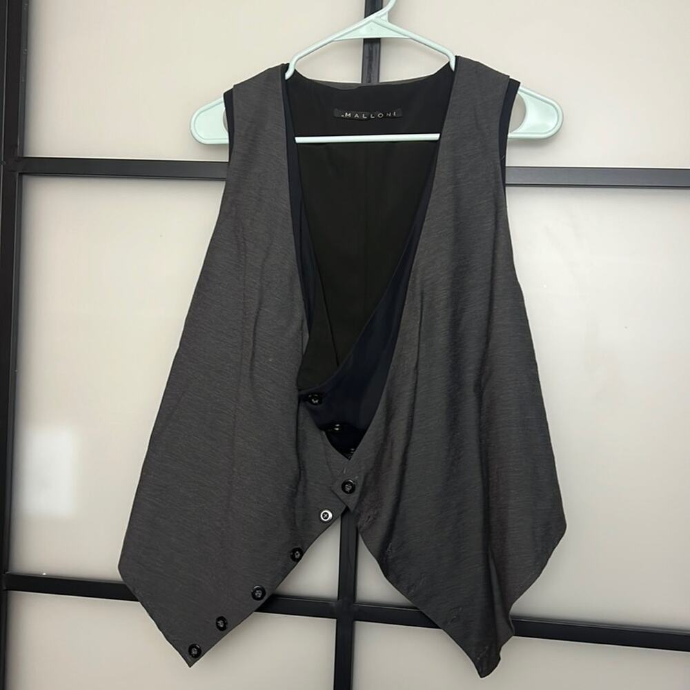 Malloni Wool Blend Layered Vest Size Medium (Italian Size 44)